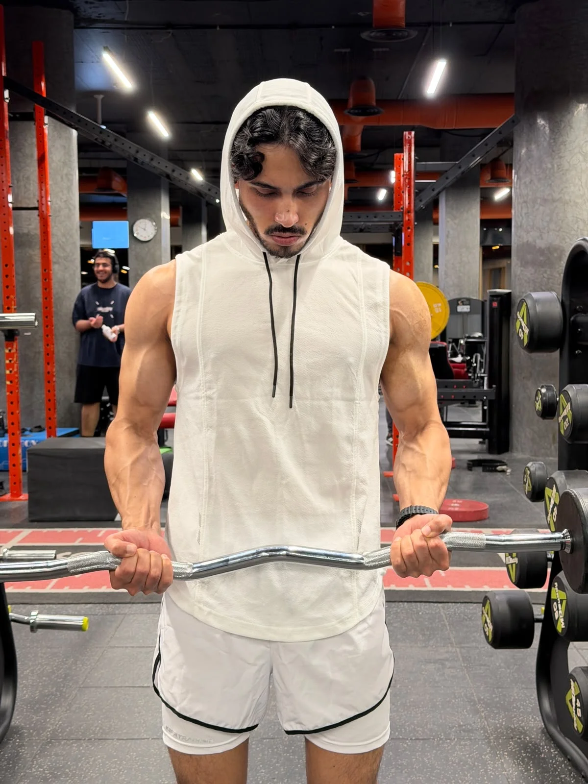 Ameen training in the gym